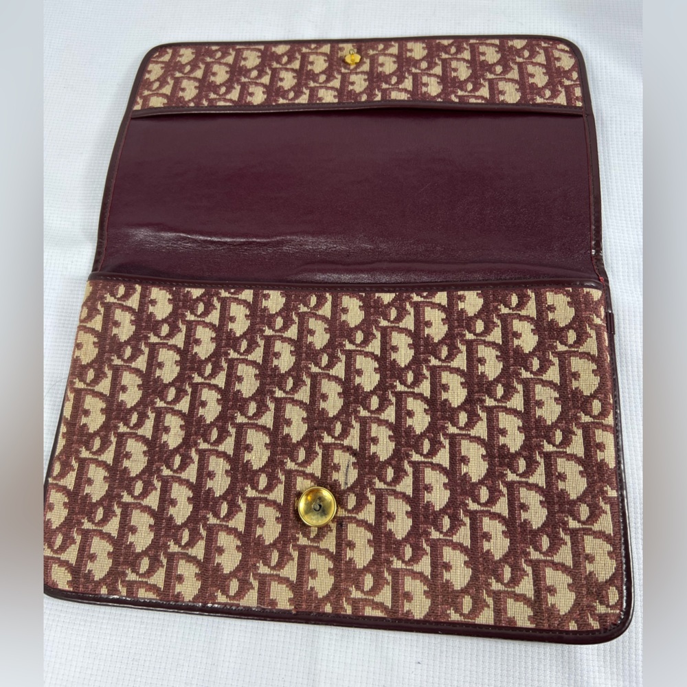 Dior Brown and Cream Clutch - Picture 4 of 15